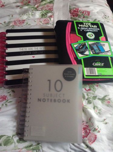 The Happy Planner, Mini Tab Binder, 10 Subject Notebook Bundle