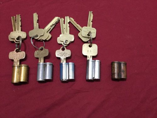 Best and Falcon SFIC Cylinders, set of 5 with 1 Operator and 1 Core key each