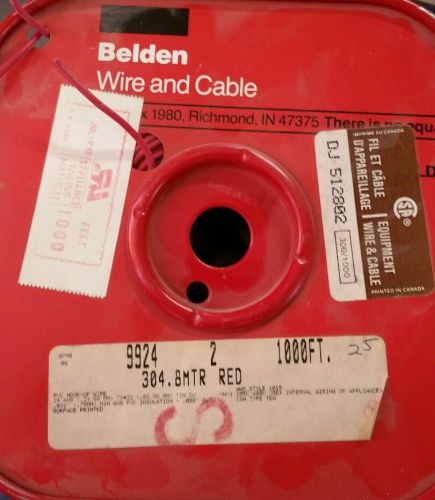 Belden 9924 Red 1000FT Roll, 24 AWG Hook-Up Wire