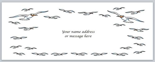 30 personalized return address labels birds buy 3 get 1 free (bo699) for sale