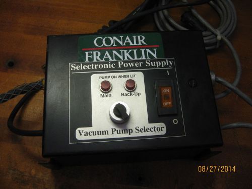 Conair Vacuum Dual Pump Control Selector. #107-486-01