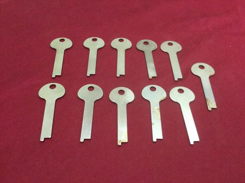 Misc Flat Steel Key Blanks 1213A &amp; 1213AH, Set of 11 - Locksmith