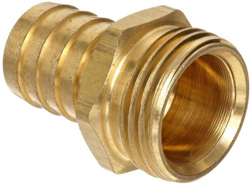 Anderson metals brass garden hose fitting connector 5/8&#034; barb x 3/4&#034; male hose for sale