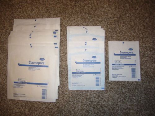HARTMANN HUGE LOT OF 33  COSMOPORE ADHESIVE DRESSINGS ASSORTED SIZES