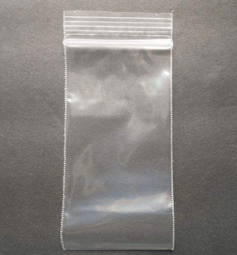 200 Clear Plastic 2x4 Small Poly Baggies 1.5 mm Rave 2040 Tiny Ziplock Dime Bag