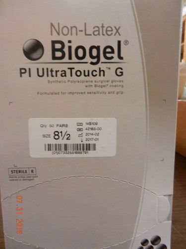 BioGel 42185 NON Latex PL Ultratouch G Surgical Glove Sz 8.5 New  50prs