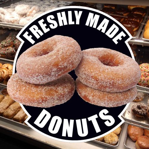 DONUTS DOUGHNUT  VINYL STICKER SIGN catering van restaurant cafe coffee shop pub