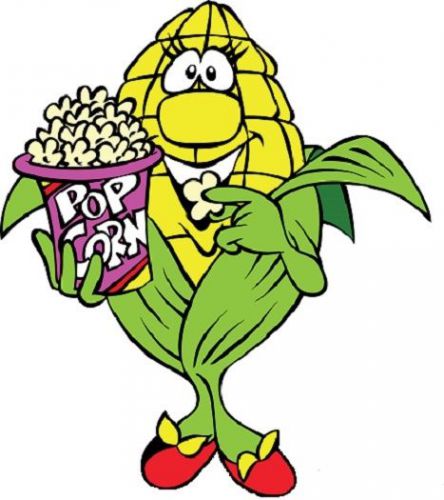 30 Custom Cartoon Popcorn Personalized Address Labels