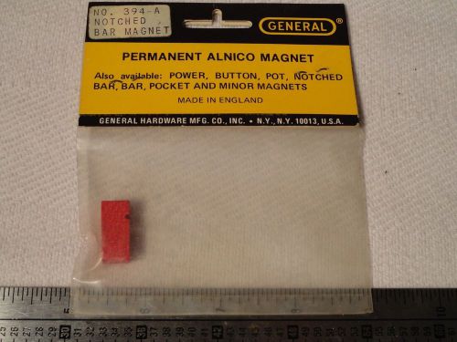 GENERAL 394-A POWER NOTCHED BAR MAGNET Permanent Alnico RETRO VINTAGE new