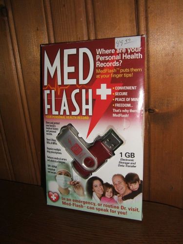MedFlash Personal Health Medical Record Storage 1GB (New)