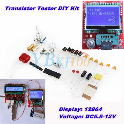 Hot lcd 12864 transistor tester diy kit diode triode capacitance lcr esr meter for sale