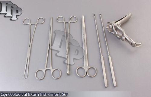 Gynecological Exam Instrument Set Of 7 Surgical Obstetrical