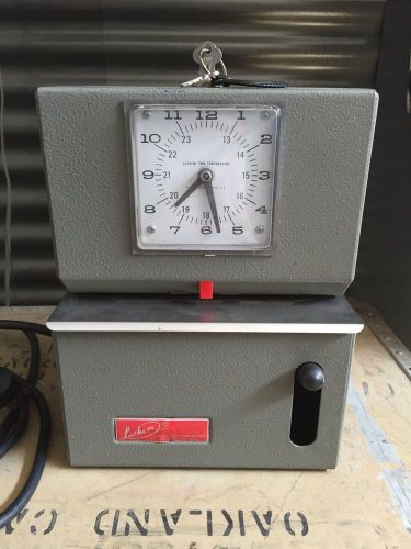 Vintage Lathem Time Clock W/Keys ~ 2121 ~ Working, great condition