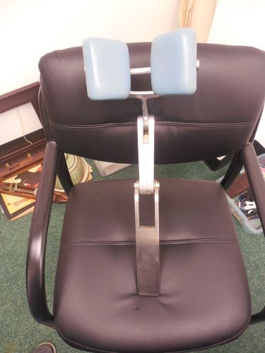Vintage Powder Blue Dental Chair Stainless Steel Headrest