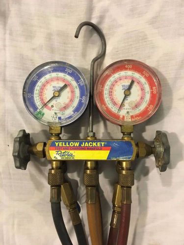 Yellow Jacket Plus II Test and Charging Manifold 3-1/8&#034; Gauges