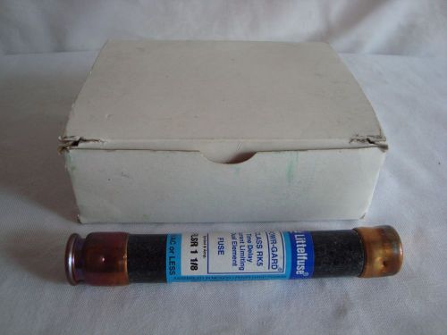 New in box littelfuse box of 10 powr-gard fuses flsr 1-1/8 amp 600 volt copper for sale