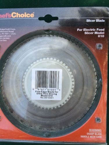 Chef&#039;s choice slicer blade for slicer model 610. new in package    (65) for sale