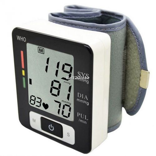 Digital Wrist Blood Pressure Monitor Meter Sphygmomanometer Wriatband New G8