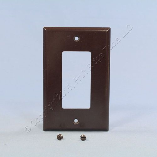 Eagle brown 1-gang decorator mid-size wallplate gfci rocker switch cover 2051b for sale