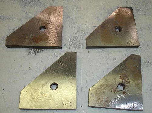 SS21 Steel Shear Blades (Set of 4) 3&#034; by 3-3/8&#034;  3/8&#034; thick