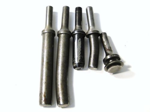 5 PC STRAIGHT, OFFSET &amp; FLUSH 0.401 RIVET SETS FOR RIVET GUNS AIRCRAFT TOOLS