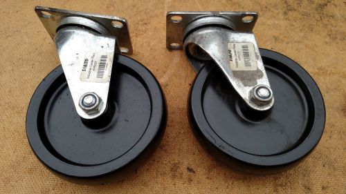 5&#034; x 1 1/2&#034; Industrial Heavy Duty Swivel Casters - set of 2