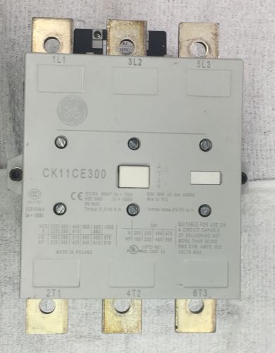 GE CK11CE300 Three Phase Contactor 600 Volt 600 Amp