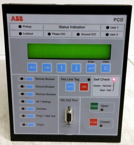 ABB PCD VACUUM RECLOSER CONTROLLER 120V MODEL PCD 2000 8R37-1041-21-3001