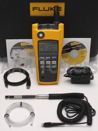 Fluke 975 airmeter indoor air quality iaq meter w/ velocity probe 975v for sale