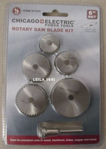2 X  6 Pcs Rotary Saw Blade Kit Chicago Electric Power Tools hobby (Fit Dremel)
