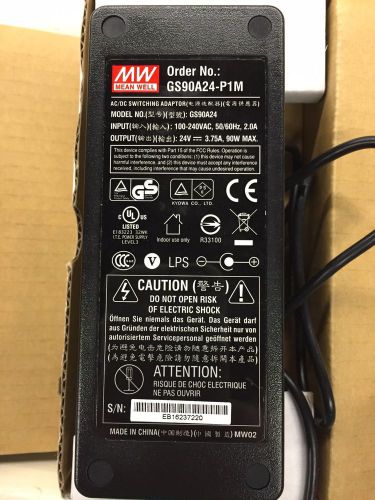 (3) - Mean Well GS90A24-P1M Desktop Adapter Power Supply Charger 24V 3.75A 90W