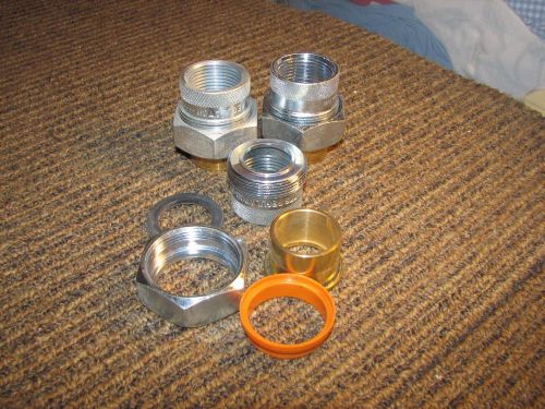 Lot/ 3 new watts 301 regulator 1 3/4&#034; fip 1 3/4&#034; solder dielectric union 250 psi for sale