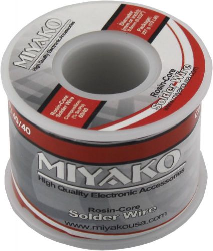 Miyako Usa 1/2 Lb Pound Spool 0.8mm Diameter 60% Rosin Core Solder Wire