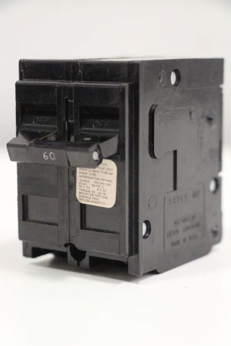 Crouse Hinds 60amp Type MP 2-Pole Twin Double Circuit Breaker + Free Priority SH