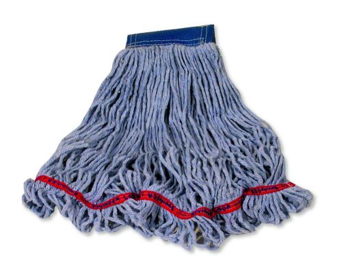 Rubbermaid commercial swinger wet mop head, 5-inch headband,large, blue for sale