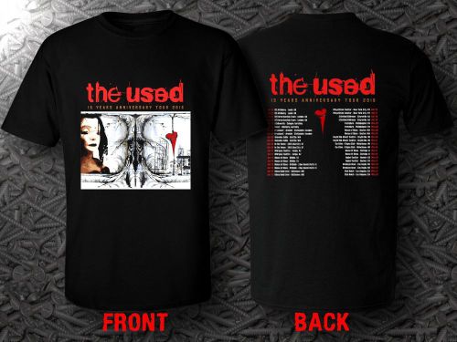 The Used 15 Years Anniversary 2016 Tour Date T-Shirts Tee Shirt Size S - 5XL
