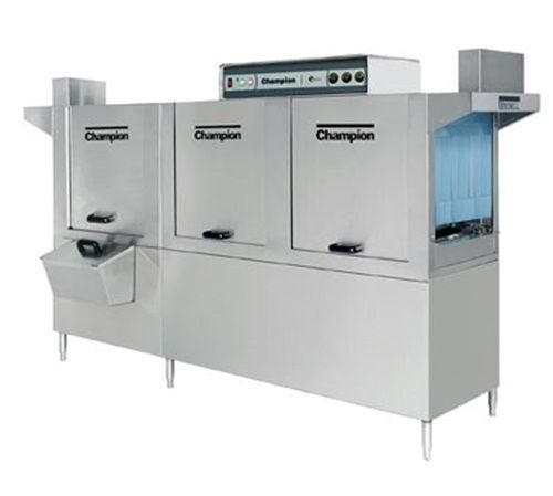 Champion 100 hdpw e-series dishwasher with prewash rack conveyor high temp... for sale