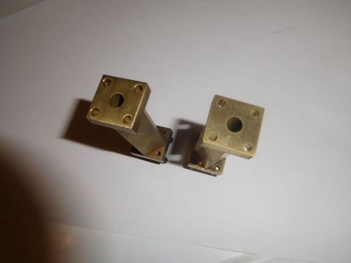 Qty 2 WR28 Straight to Circular waveguide Brass