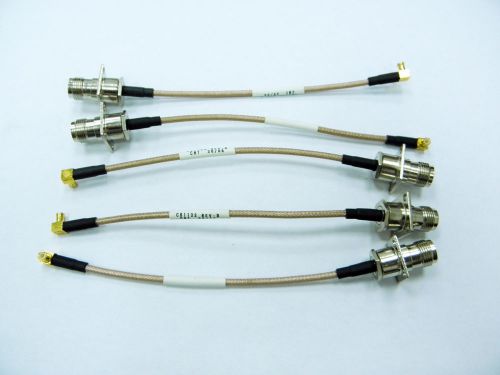 5 PCS RG316 RF Signal Cable TNC Panel to MCX  90° / 12cm  4.72 IN