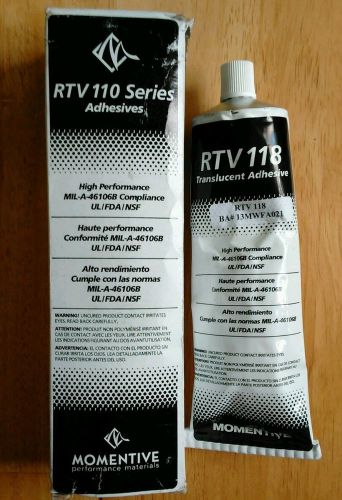 Momentive RTV118 One Part Silicone Sealant, 10.3 Ounce Caulker, Translucent