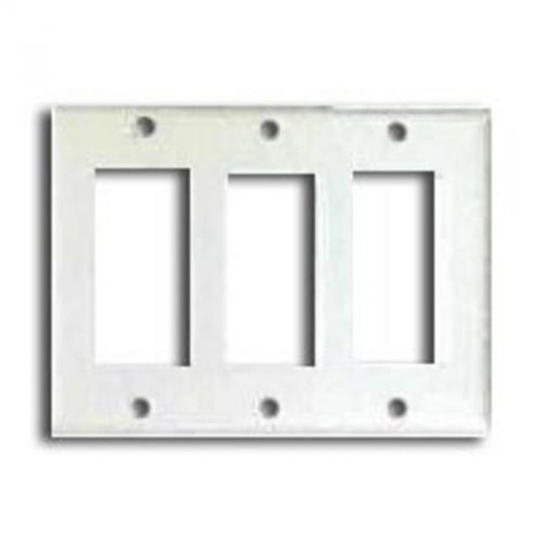 3G Std White Rocker Plate COOPER WIRING Standard Gfci/Decor Plates 2163W-BOX