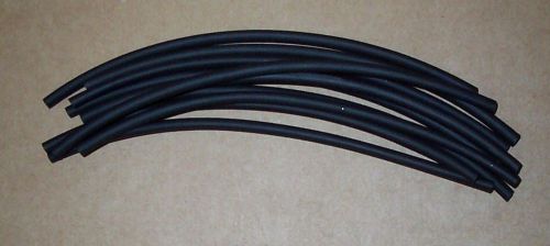 Heat shrink tubing - black 1/8&#034; x 6&#034; pkg of 10 for sale
