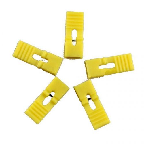 50pcs color 2.54mm pitch standard jumpers with handle yellow
