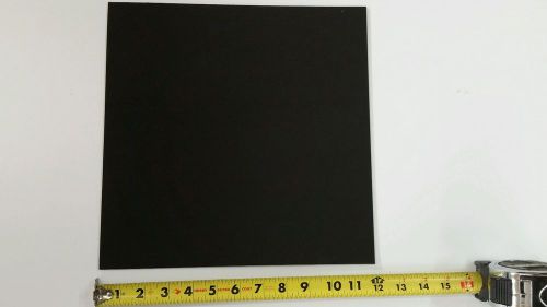 BLACK ABS MACHINABLE PLASTIC SHEET .090&#034; X 12&#034; X 12&#034; HAIRCELL FINISH