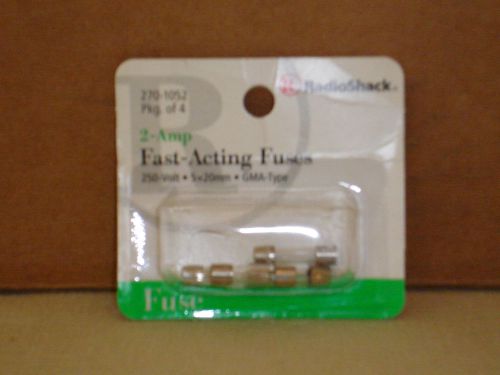 2-Amp Fast Acting Fuses for Household Electronics Radio Shack