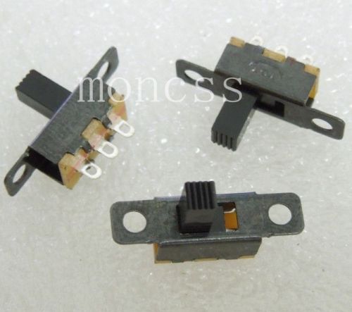 10pcs good SS12F15G6 ON/ON 2 Position 1P2T SPDT Panel Slide Switch handle 6mm