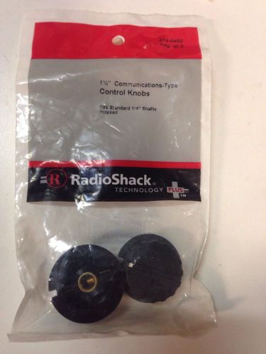 1 1/2&#034; Communications-Type Control Knobs #274-0402 By RadioShack