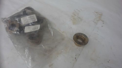 LOT OF 10, FLANGED BRASS BUSHINGS, 1&#034; ID X 1-1/4&#034; OD X 1&#034; L OVERALL