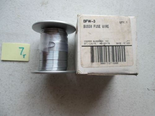 NEW IN BOX BUSS FUSE WIRE BFW-3 6 AMPS 3 0.031 (199-1)
