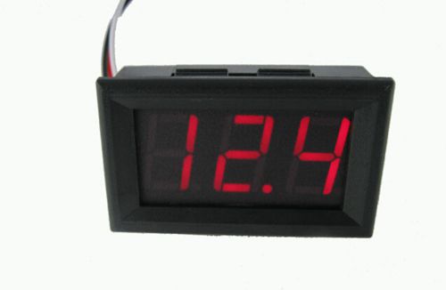 Red LED Panel Digital Voltmeter timer counter brand new DC 0V To 99.9V